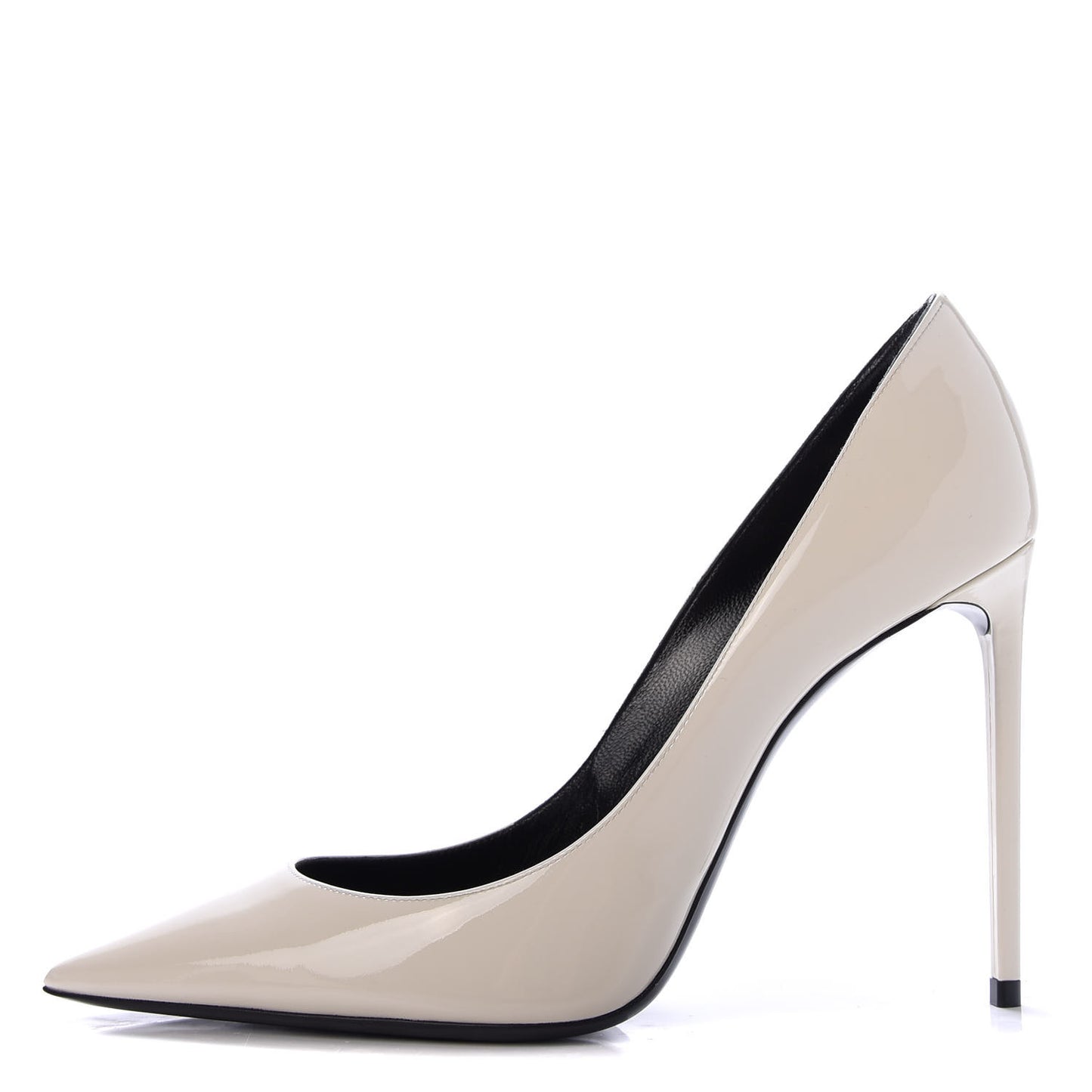 Patent Calfskin Zoe 105 Pump 38.5 White