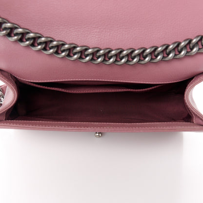 Chanel Goatskin Quilted Patent Medium Duo Boy Flap Pink Tan 5 of 10