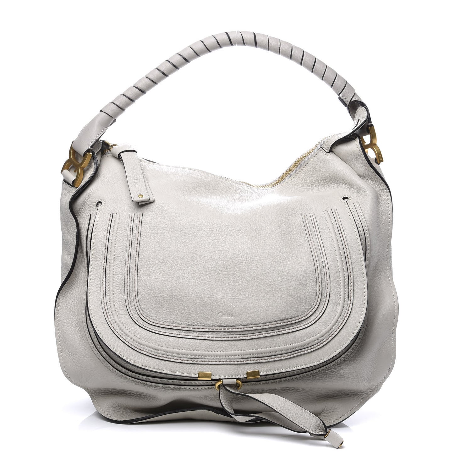 Calfskin Large Marcie Hobo Dove