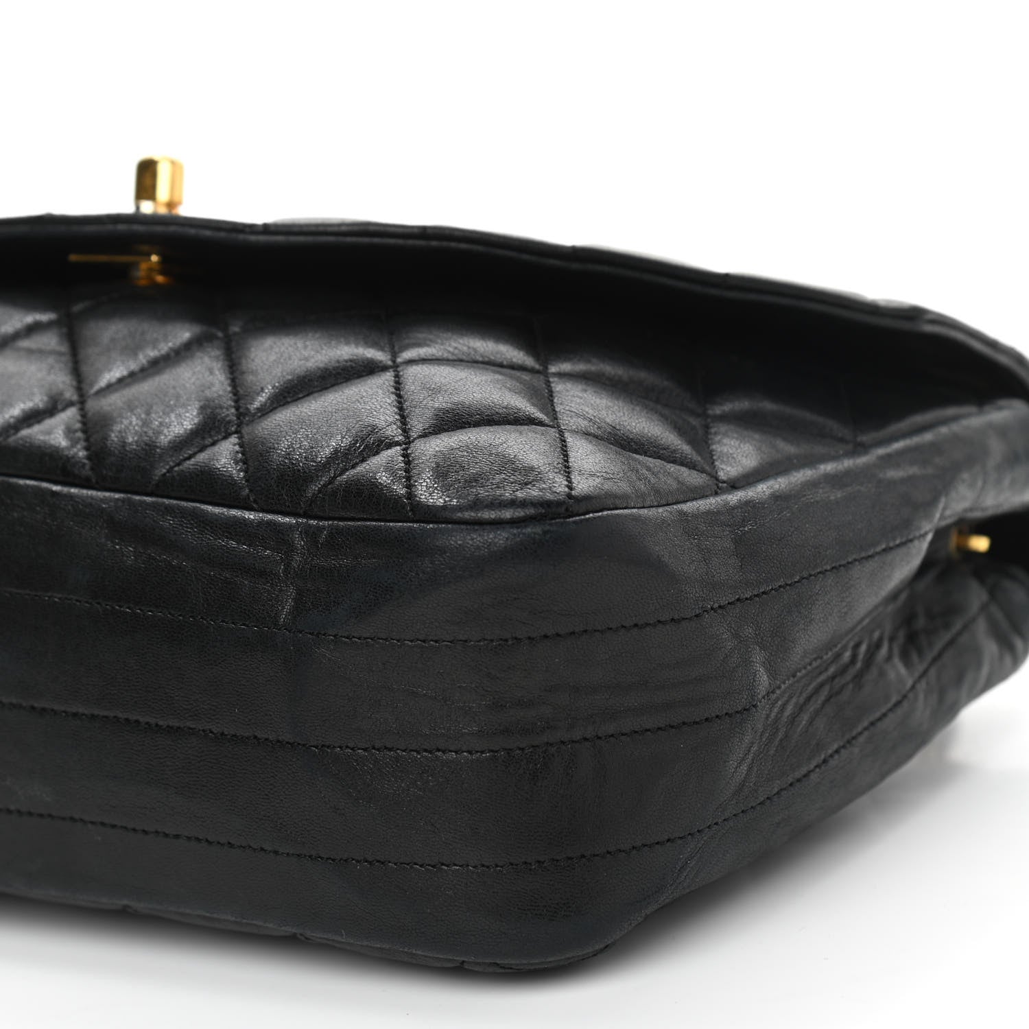 Chanel Lambskin Quilted Small Single Flap Black 10 of 17