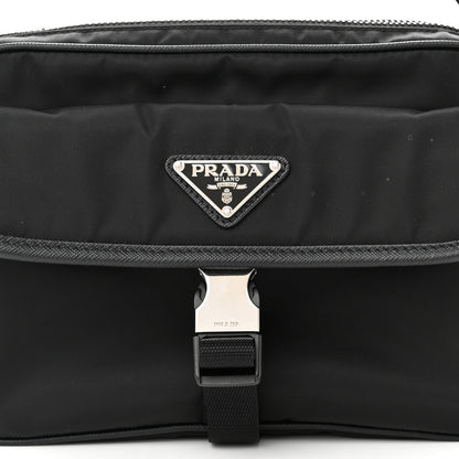 Prada Re-Nylon Saffiano Shoulder Bag Black 8 of 11