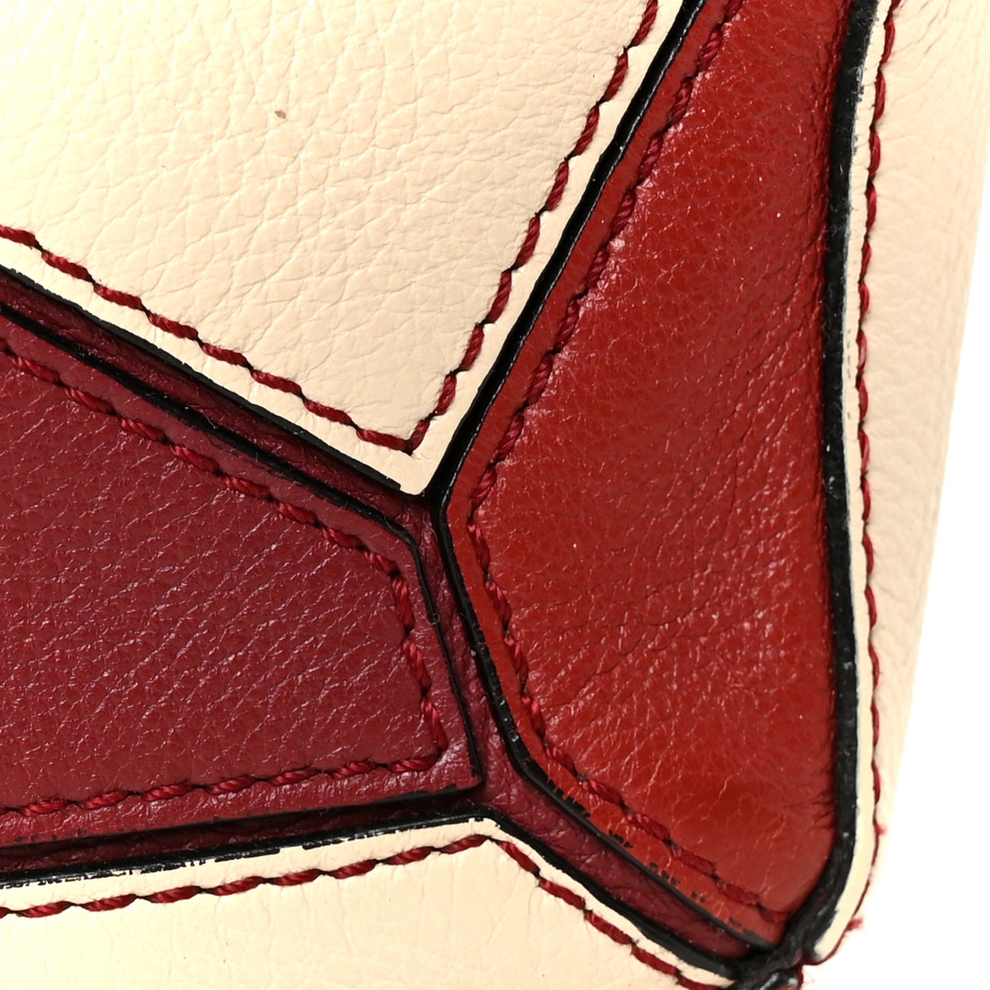 Calfskin Mini Puzzle Bag Wine Garnet