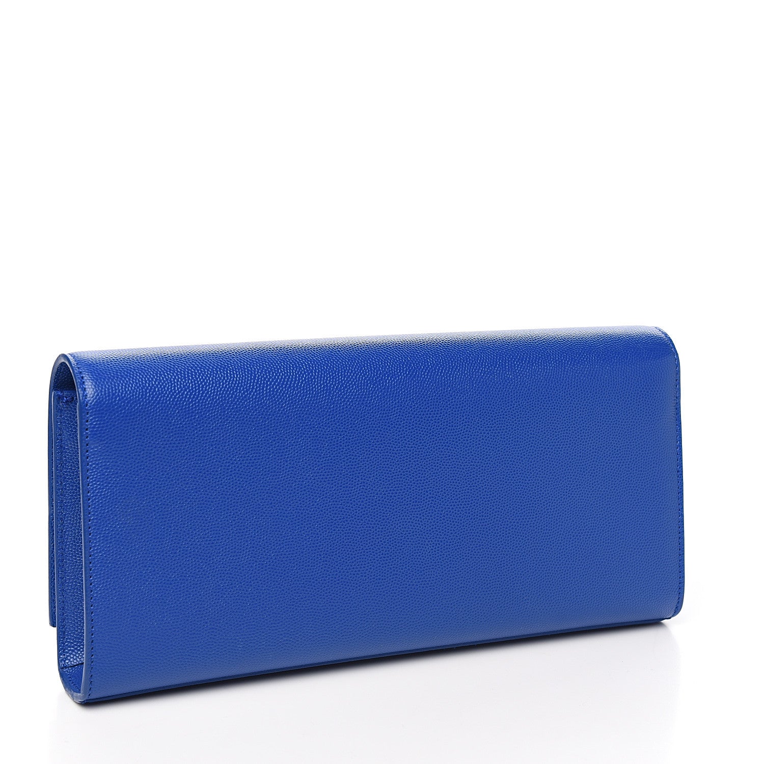 Saint Laurent Grain De Poudre Classic Monogram Cassandre Clutch Cobalt 2 of 6