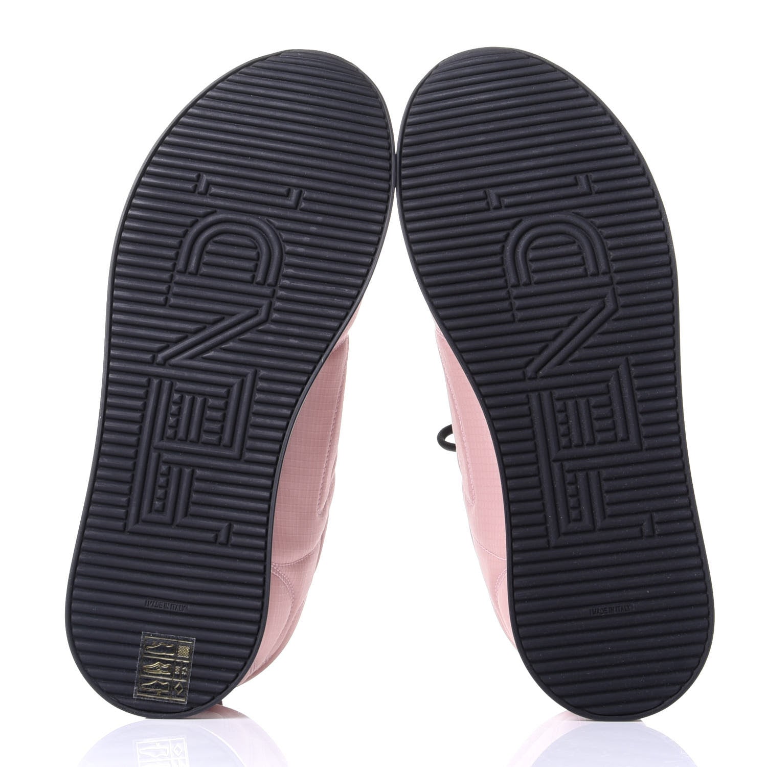 Fendi Nylon FFreedom Sneakers 38 White Rosa 7 of 11