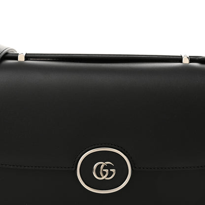 Gucci Senna Calfskin Petite GG Top Handle Shoulder Bag Black 8 of 10