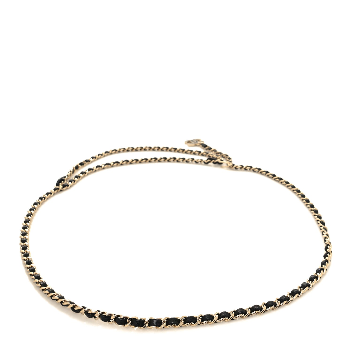 Chanel Lambskin Enamel CC Chain Belt Black Gold 2 of 5