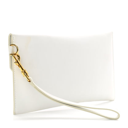 Celine Smooth Calfskin Travel Clutch White 3 of 11