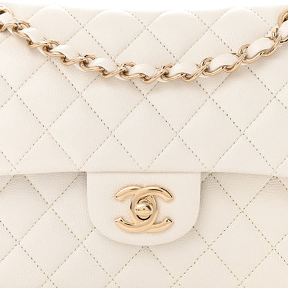 Chanel Caviar Quilted Small Double Flap White 8 of 10