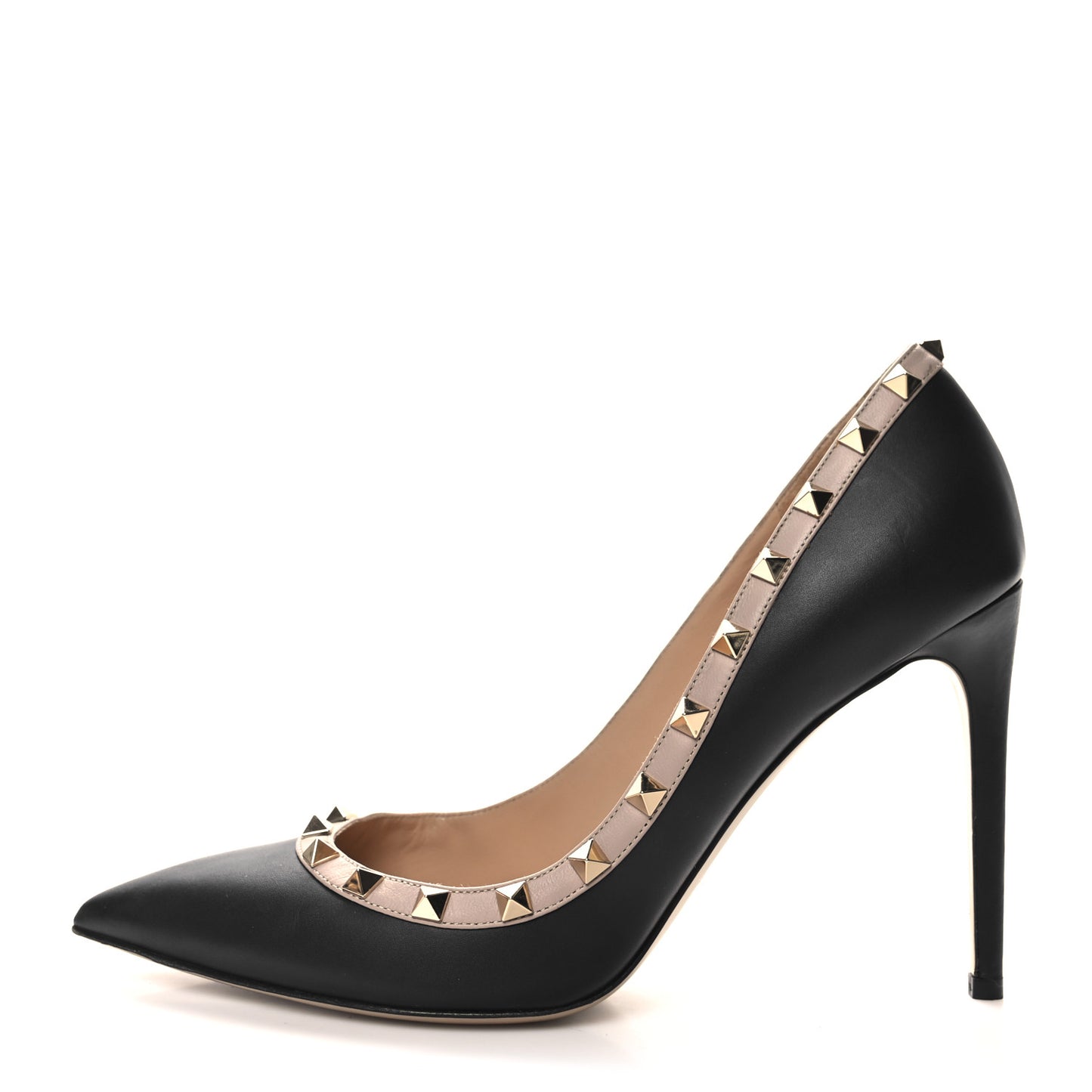 Nappa Rockstud 100mm Pumps 41 Black Poudre
