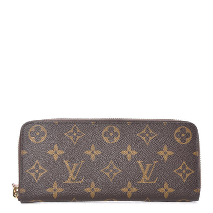 Louis Vuitton Monogram Clemence Wallet Rose Ballerine 1 of 8