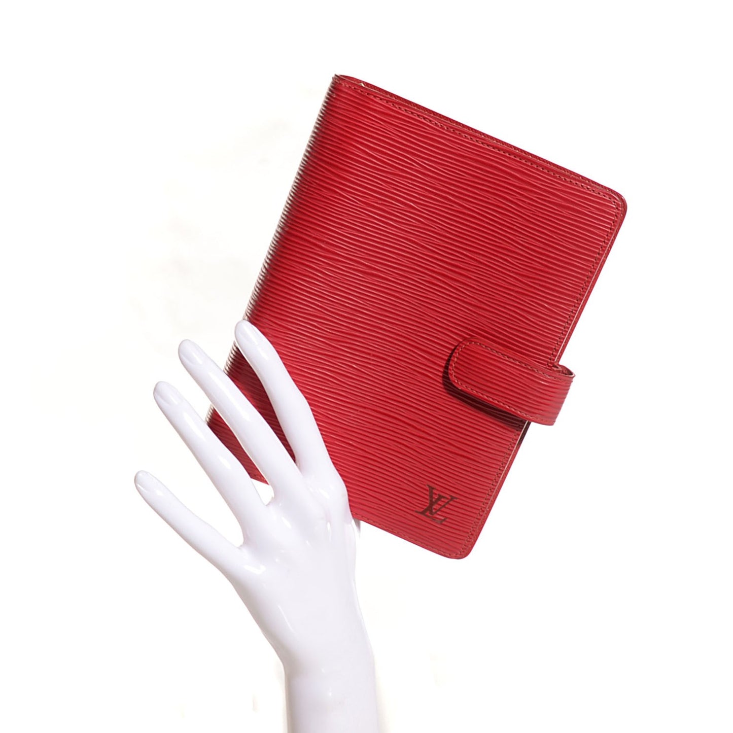 Epi Medium Ring Agenda Cover Red