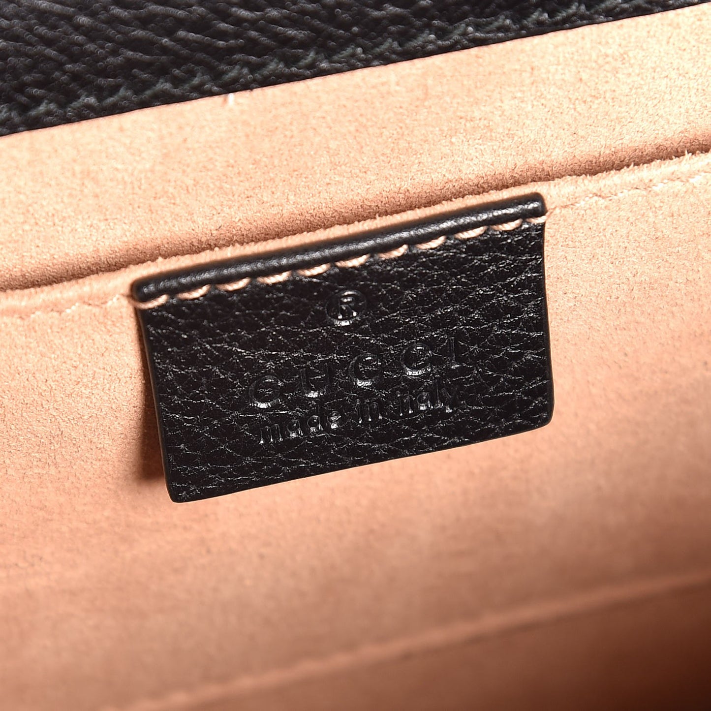 Calfskin Web Crystal Butterfly Stripe Small Totem Shoulder Bag Black