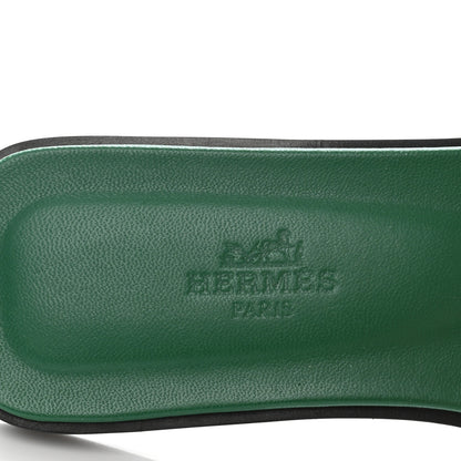 Hermes Epsom Oran Sandals 36 Malachite 6 of 8