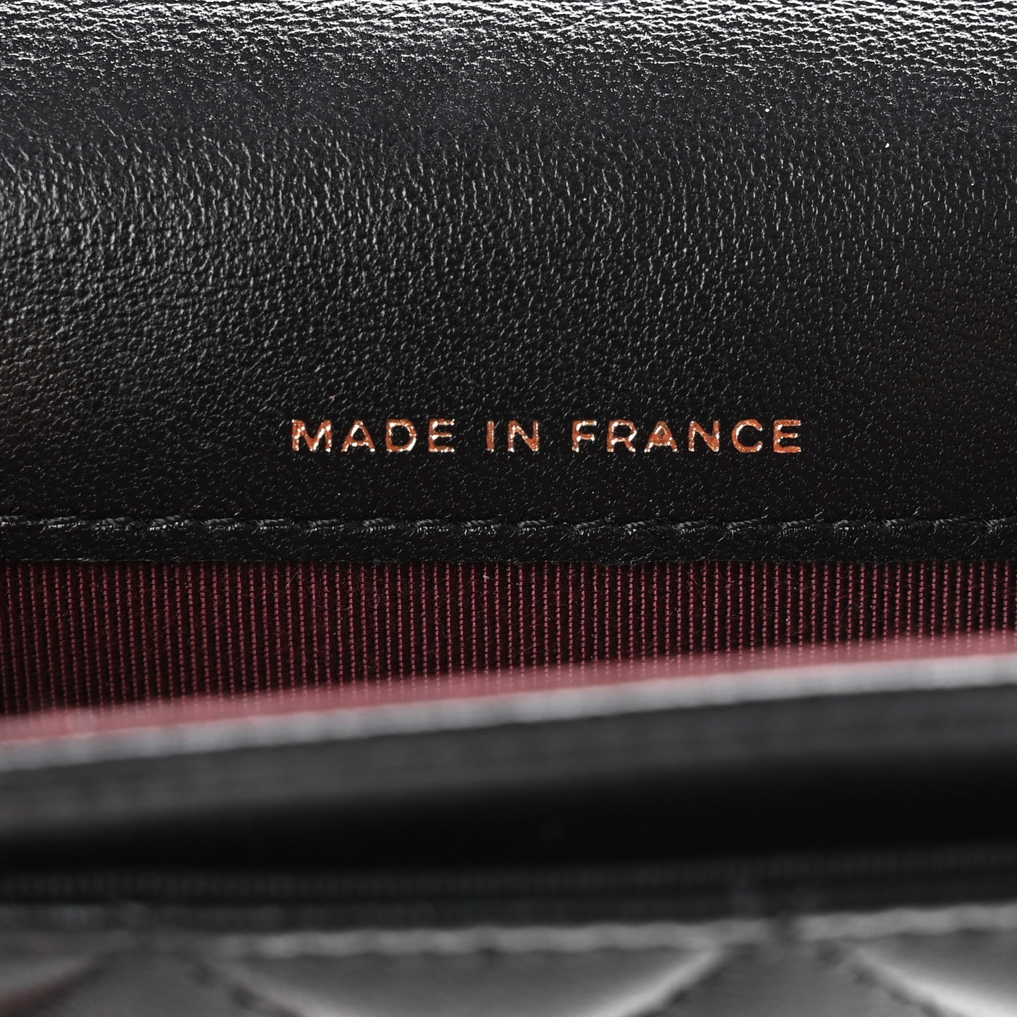 Lambskin Quilted Flap Card Holder Wallet Black