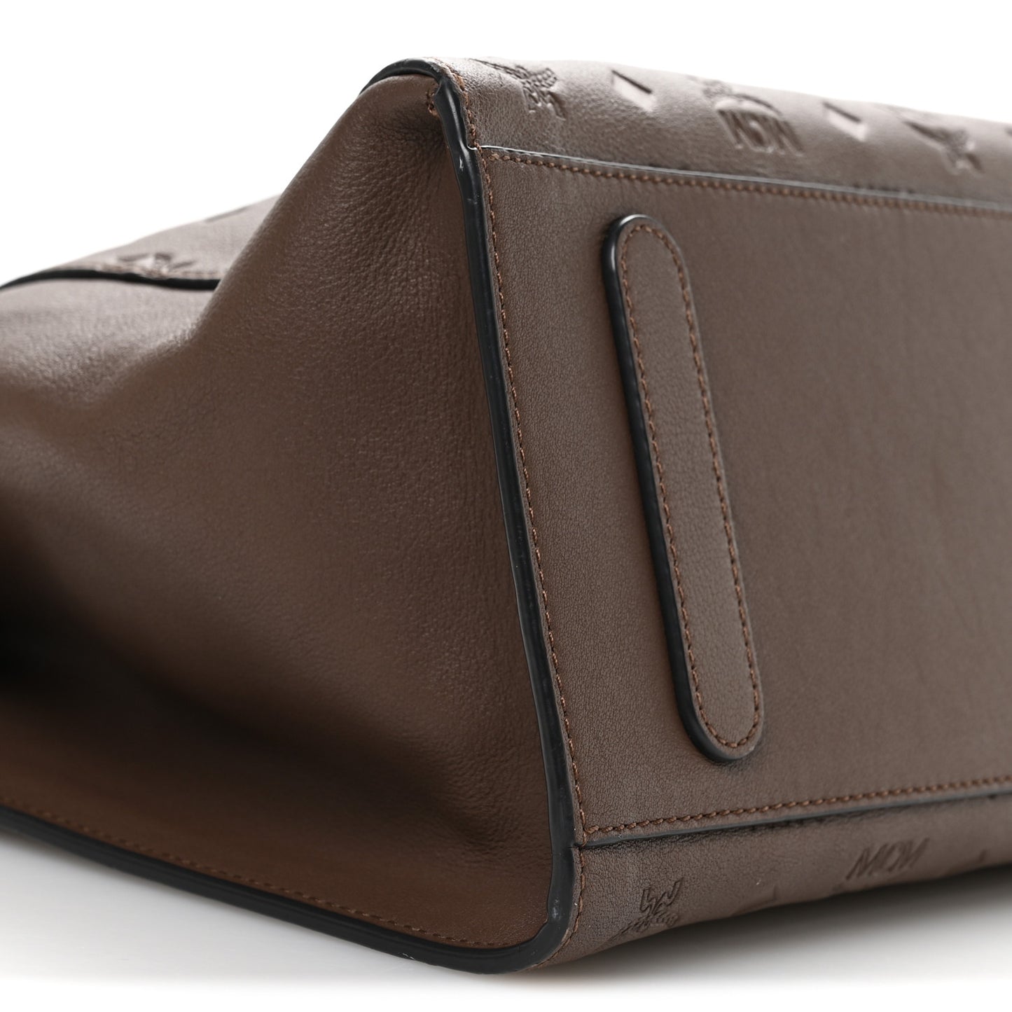 Calfskin Ottomar Monogram Medium Essential Tote Chestnut