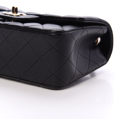 Chanel Lambskin Quilted Mini Rectangular Flap Black 9 of 10