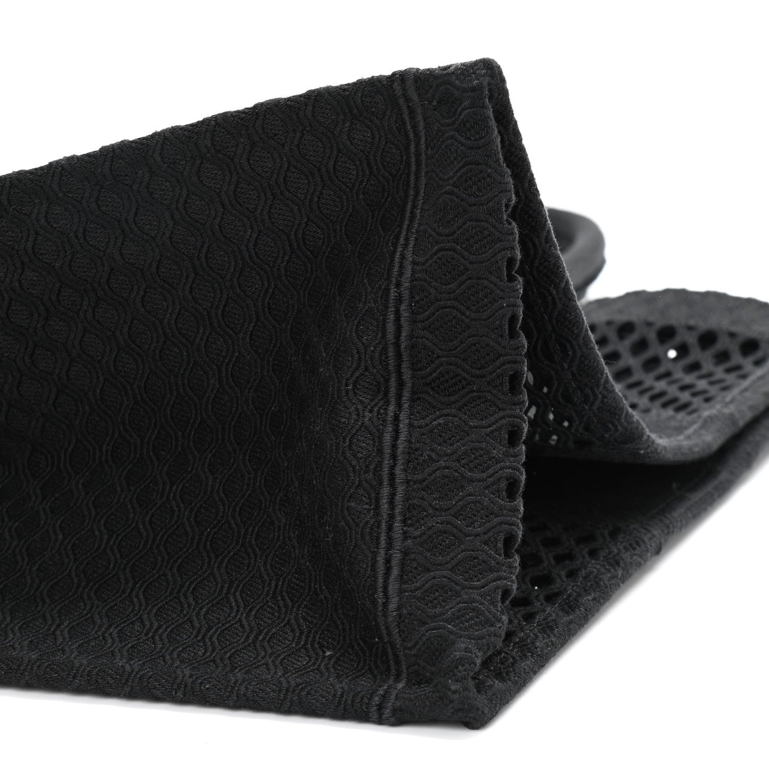 Christian Dior Mesh Embroidered Book Tote Black 9 of 10