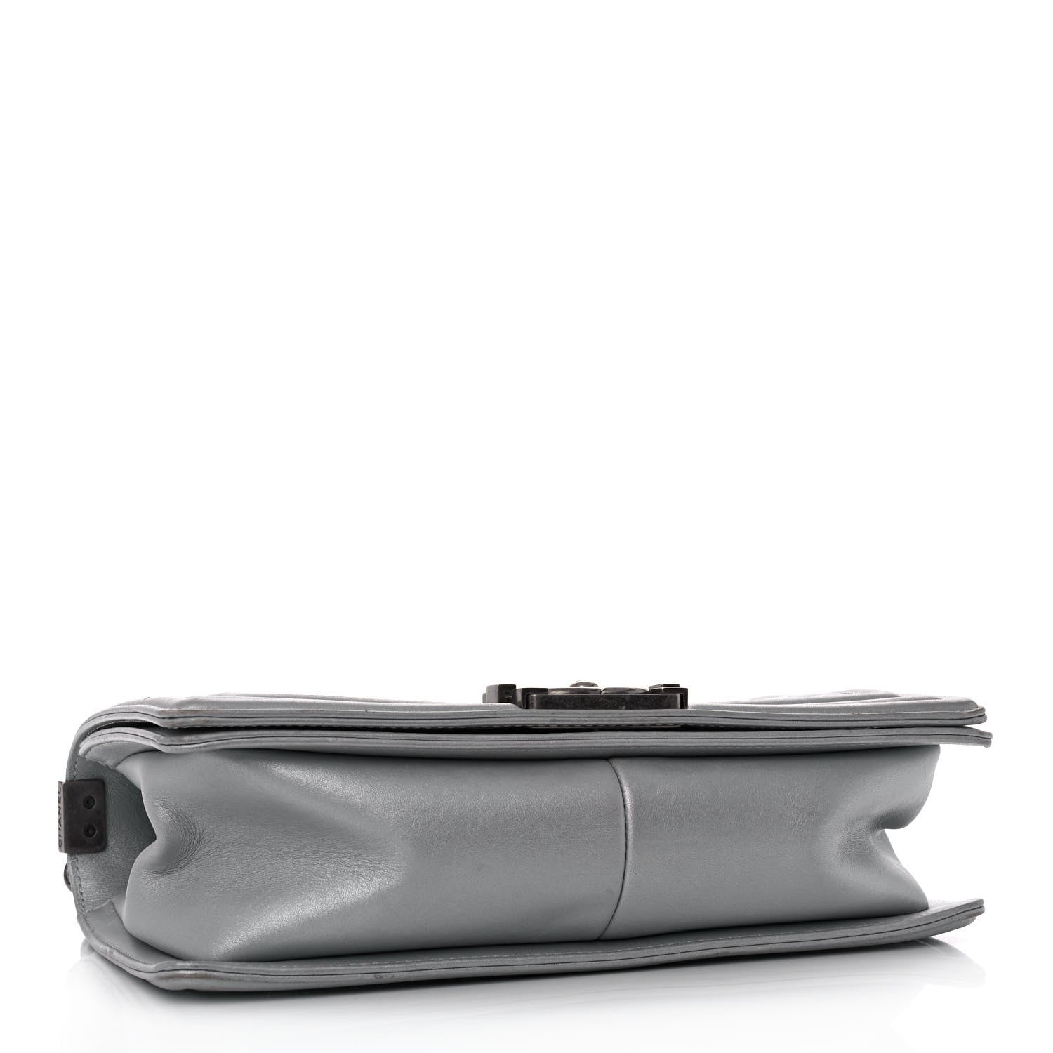 Chanel Metallic Lambskin Quilted Medium Boy Flap Silver 3 of 11