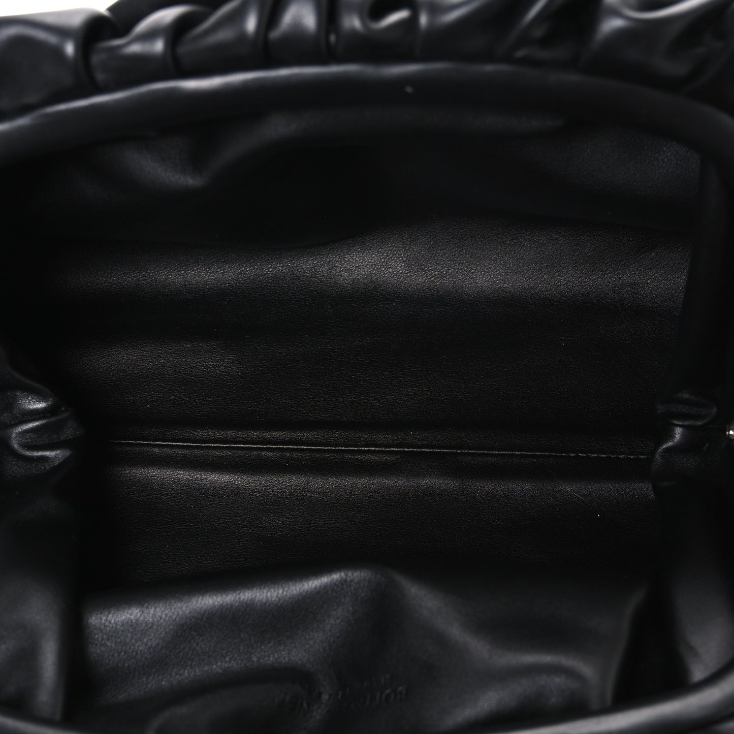 Smooth Butter Calf The Pouch Oversized Clutch Black