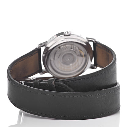 Hermes Stainless Steel Barenia 36mm Clipper Automatic Watch Noir 4 of 14