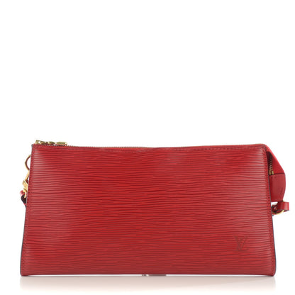 Louis Vuitton Epi Pochette Accessories 24 Castillan Red 1 of 7