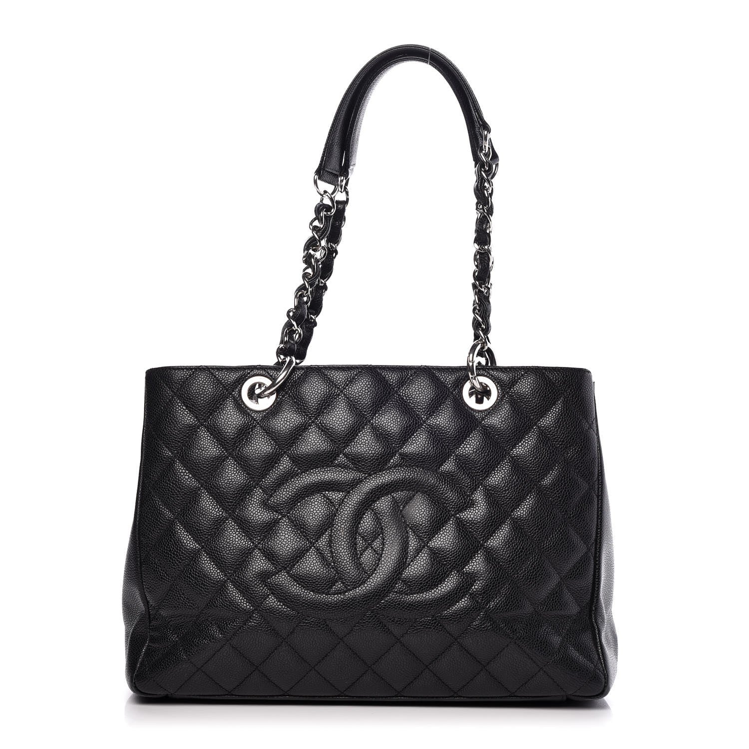 Chanel Caviar Quilted Grand Shopping Tote GST Black 2 of 20