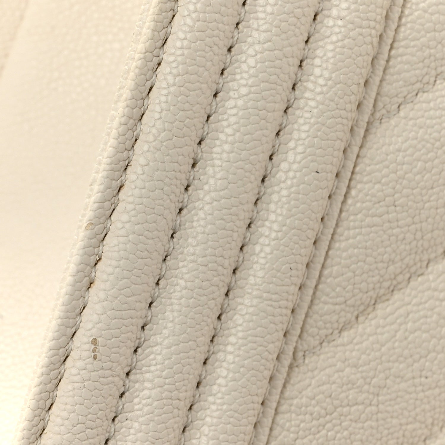 Chanel Caviar Chevron Quilted Small Boy Flap White 13 of 14