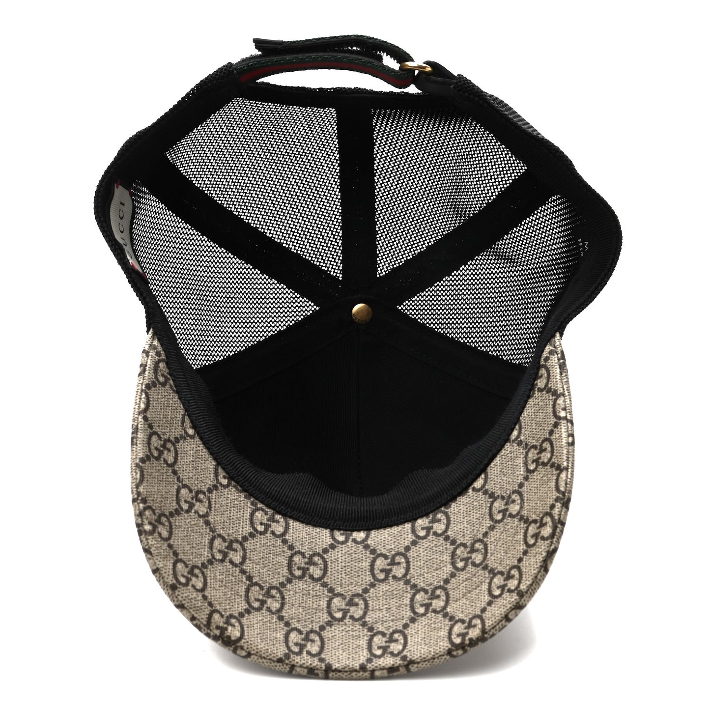 GG Supreme Monogram Kingsnake Baseball Hat M Beige Multicolor