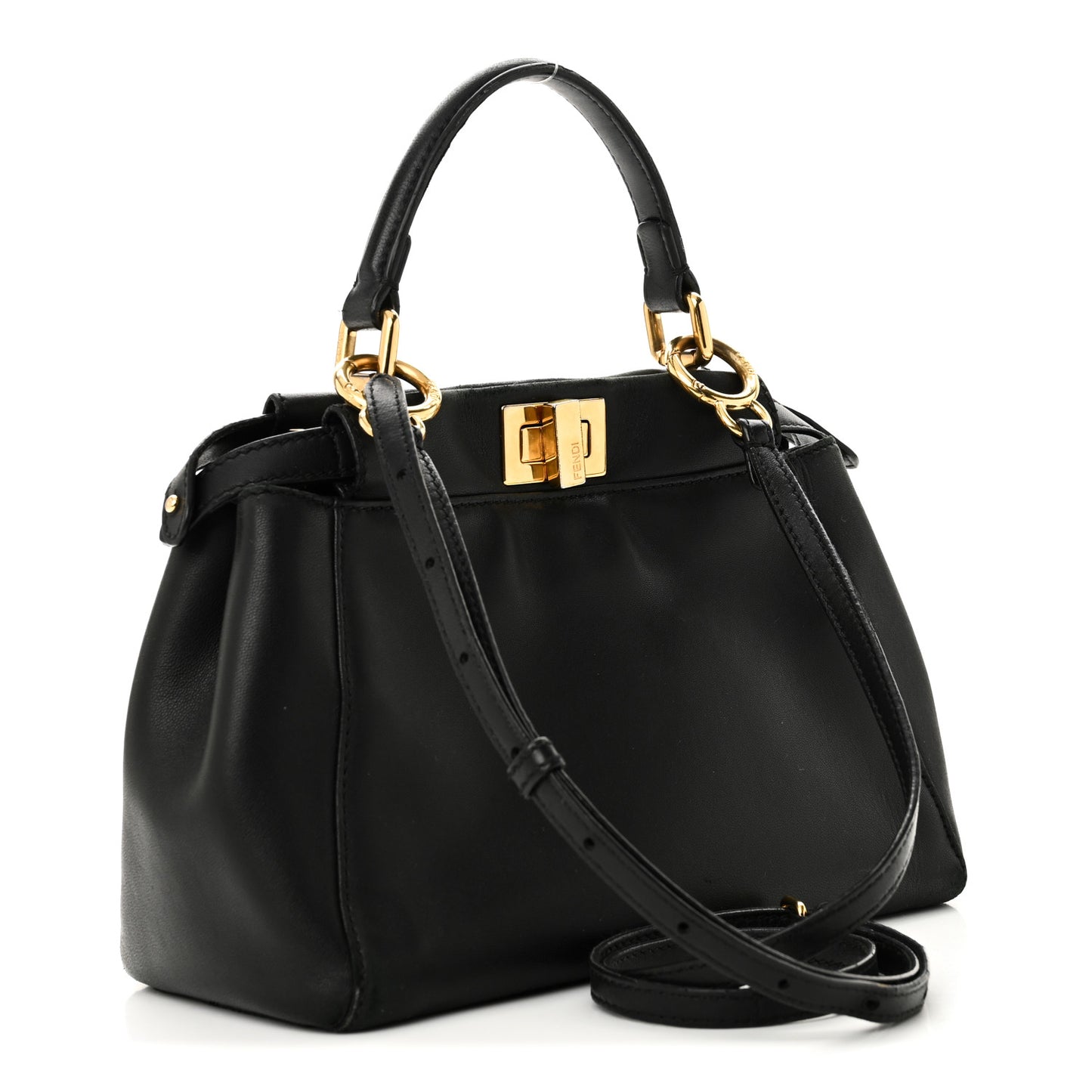 Nappa Mini Peekaboo Iconic Satchel Black