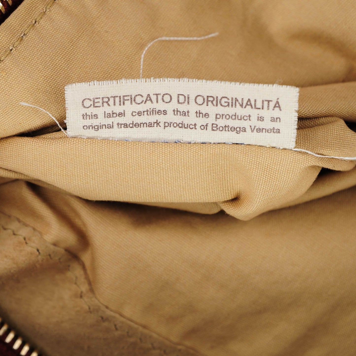 Nappa Intrecciato Shoulder Bag Tea