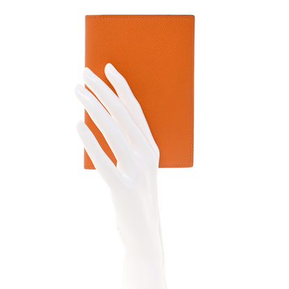 Hermes Epsom M2 Magellan Passport Holder Orange 2 of 7