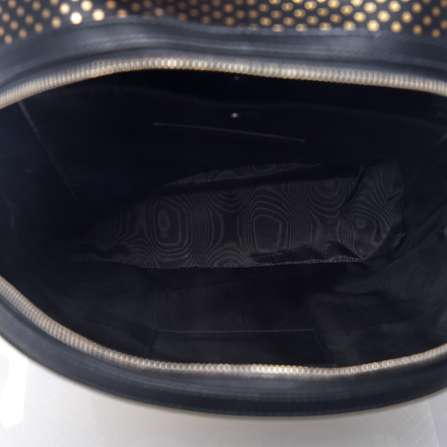 Gucci X SEGA Calfskin GUCCY Stars Dome Backpack Black Gold 7 of 12