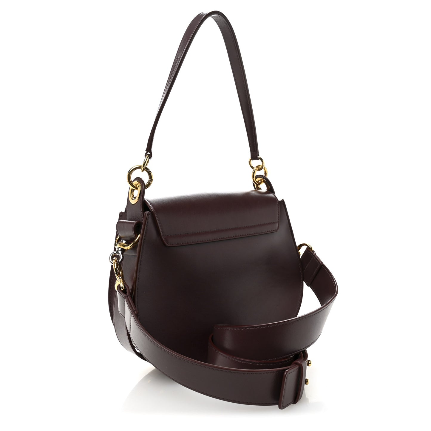 Calfskin Large Tess Bag Burnt Brown