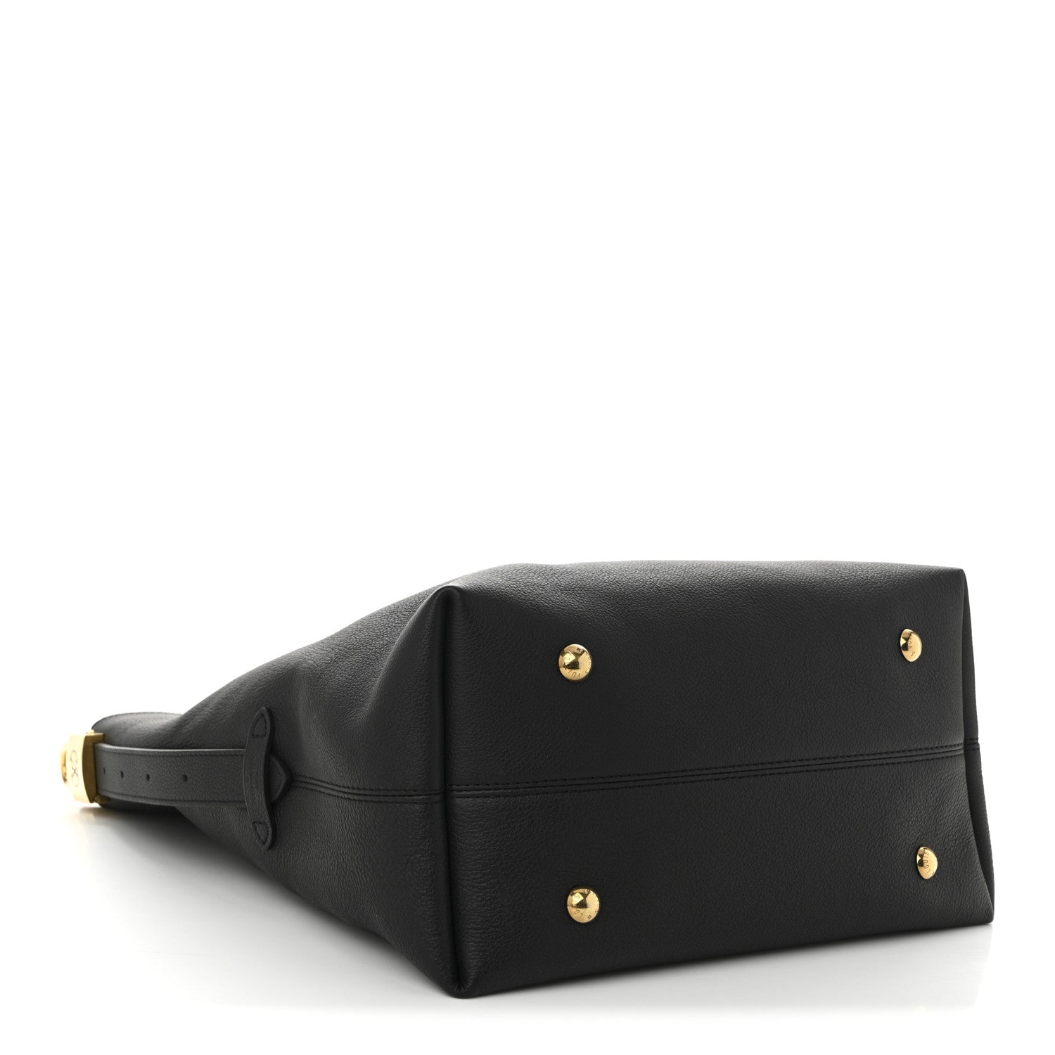 Louis Vuitton Grained Calfskin Low Key Hobo MM Black 5 of 10
