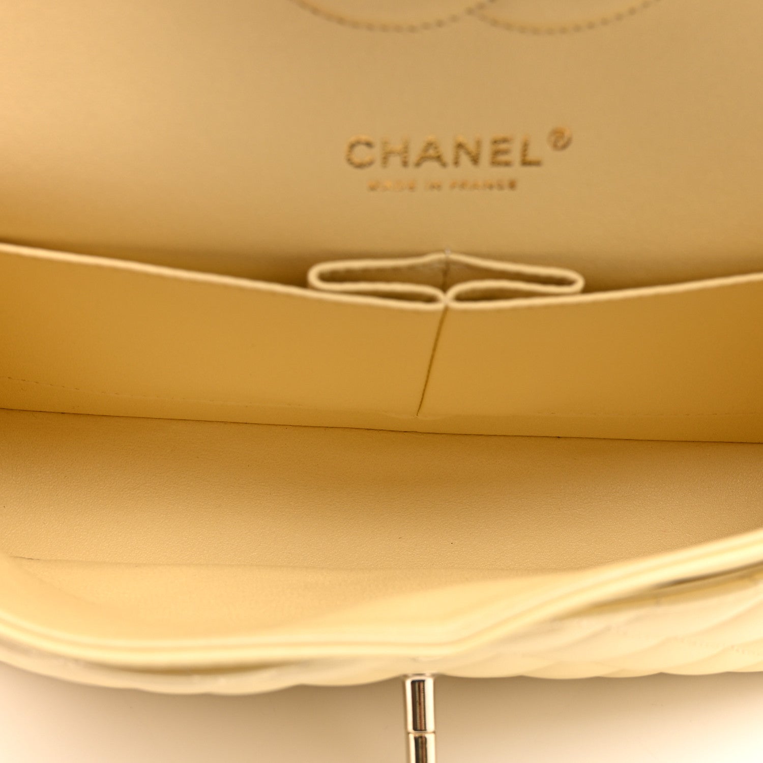 Chanel Lambskin Quilted Medium Double Flap Yellow 5 of 11