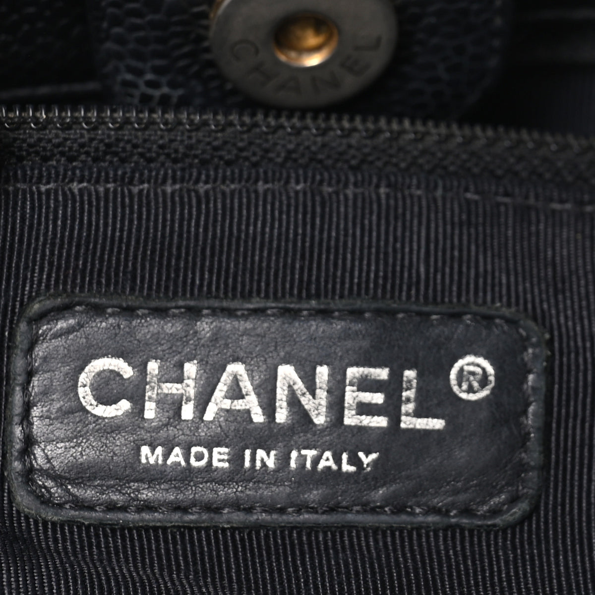 Chanel Caviar Quilted Petit Shopping Tote PST Black 6 of 10