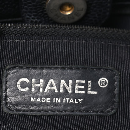 Chanel Caviar Quilted Petit Shopping Tote PST Black 6 of 10