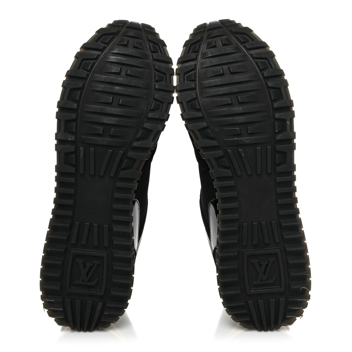 Suede Monogram Run Away Sneakers 39.5 Black