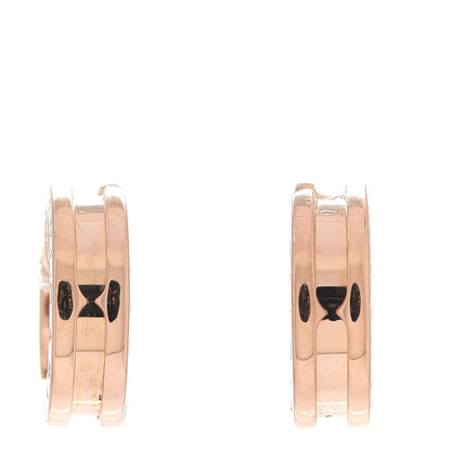 Bulgari 18K Rose Gold Small B.Zero1 Hoop Earrings 1 of 5