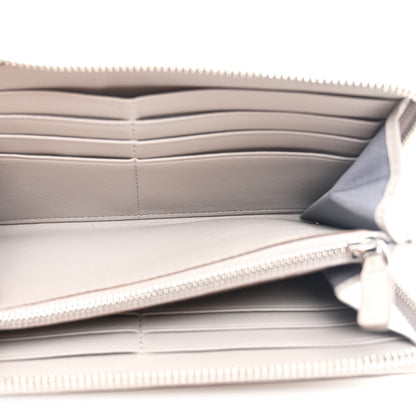 MCM Calfskin Ottomar Monogram Klara Zip Wallet Dove 5 of 9