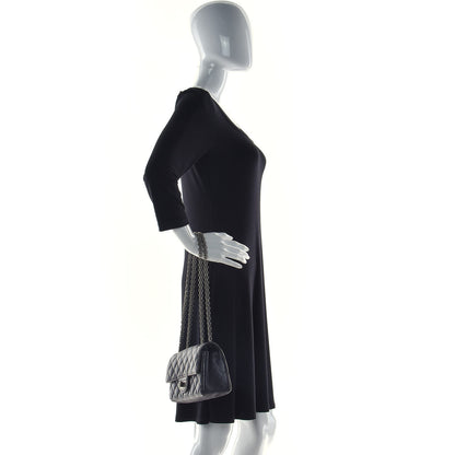 Chanel Metallic Sheepskin Quilted 2.55 Reissue Mini Flap Dark Grey 3 of 12