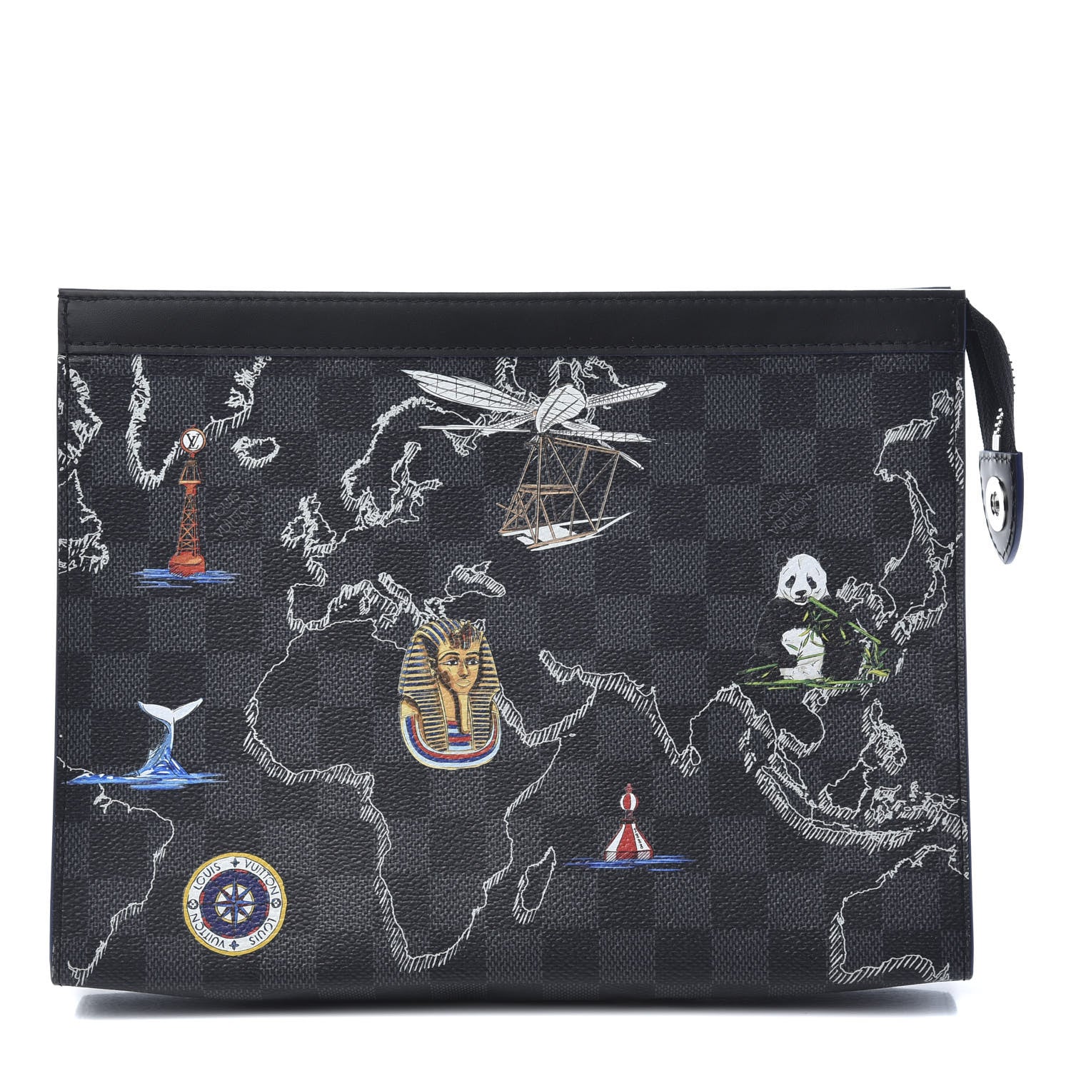 Louis Vuitton Damier Graphite Renaissance Pochette Voyage MM 1 of 7