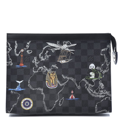 Louis Vuitton Damier Graphite Renaissance Pochette Voyage MM 1 of 7