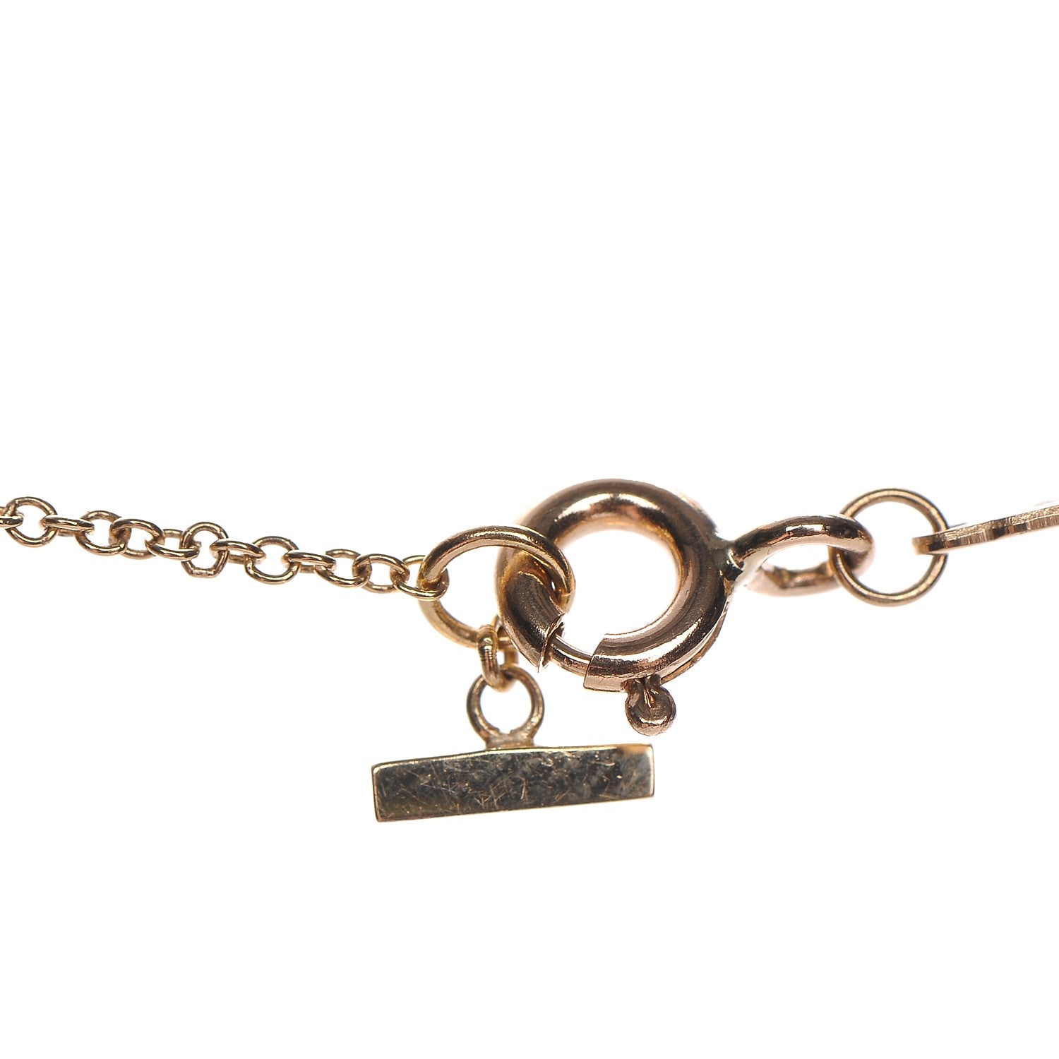Tiffany 18K Yellow Gold Large T Smile Pendant Necklace 5 of 8