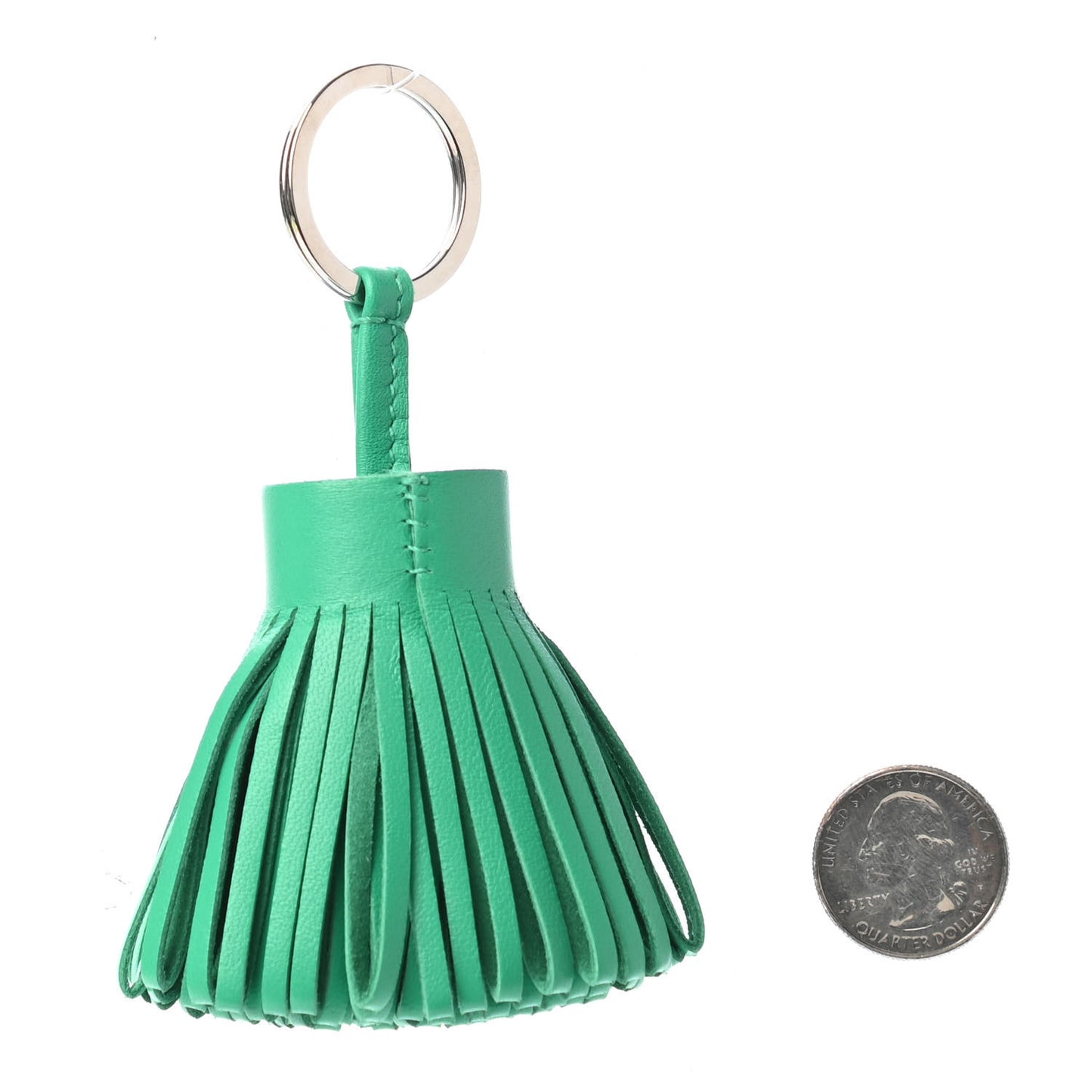 Lambskin Carmen Tassel Key Holder Menthe