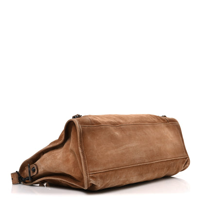 Balenciaga Waxed Suede Calfskin Classic Hardware Medium Le City Camel 4 of 10