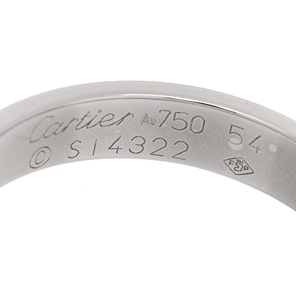 Cartier 18K White Gold 3.5mm LOVE Wedding Band Ring 54 6.75 4 of 4