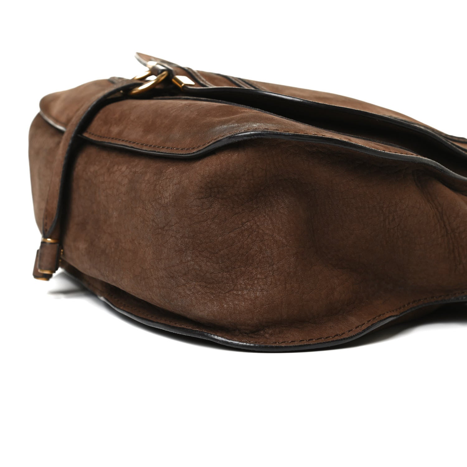 Chloe Nubuck Medium Marcie Satchel Dark Brown 10 of 18