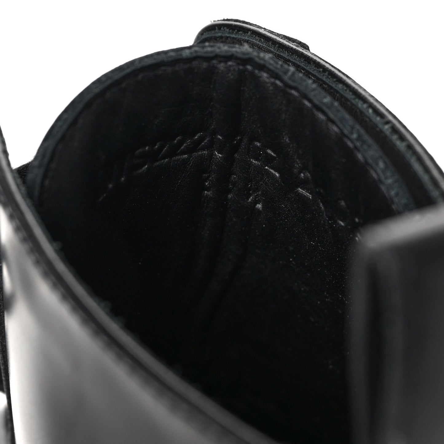 Glossed Calfskin Funk Ankle Boots 39.5 Black