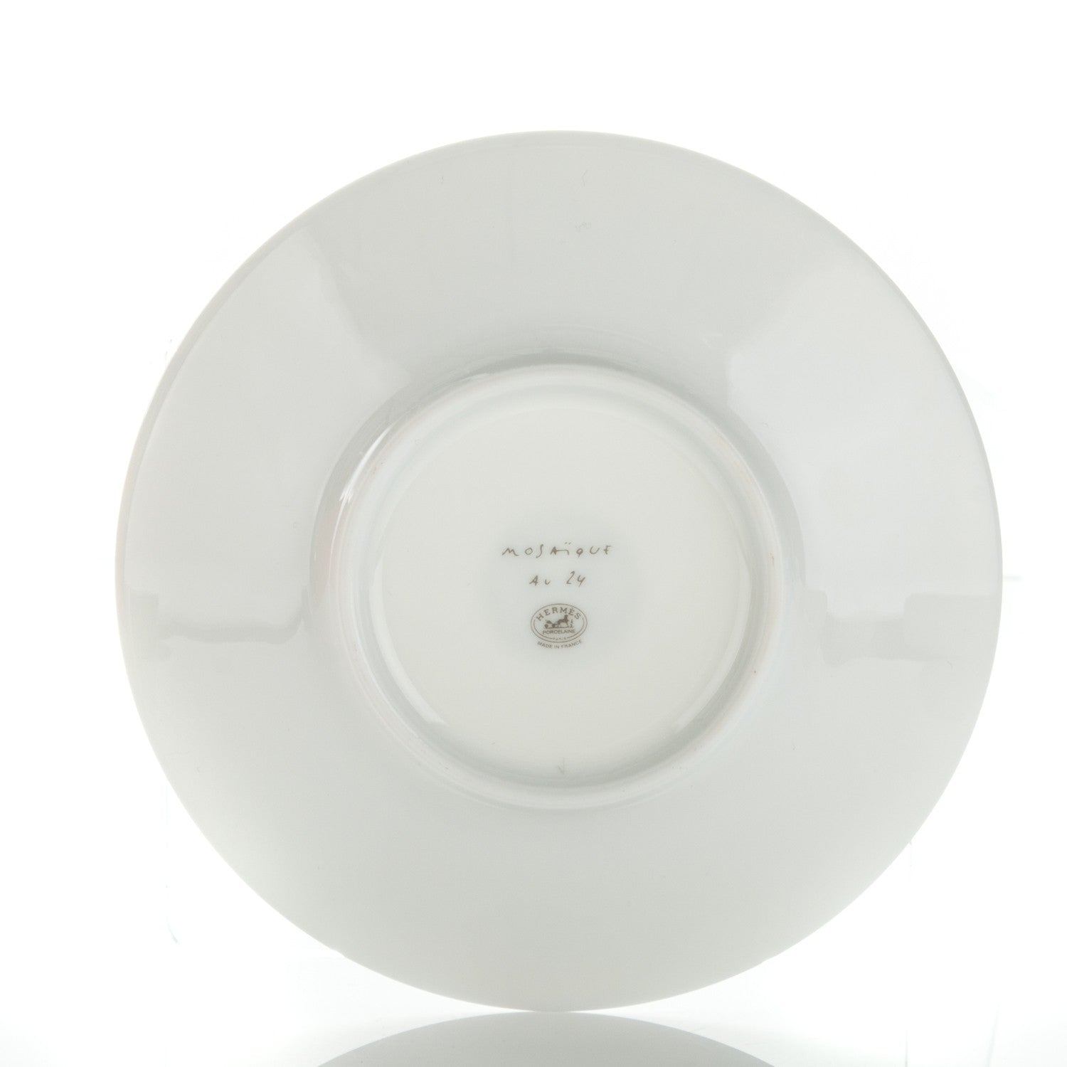 Hermes Porcelain Mosaique Au 24 Platine Tea Cup And Saucer Set Of 2 4 of 12